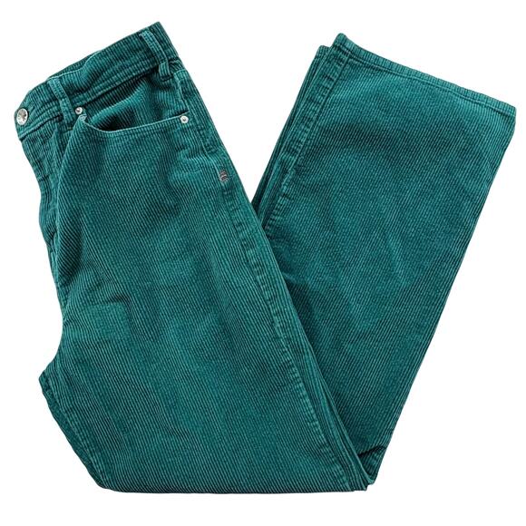 Urban Outfitters BDG Straight Leg Corduroy Pants Size 30 Green Cotton Casual - Picture 14 of 14